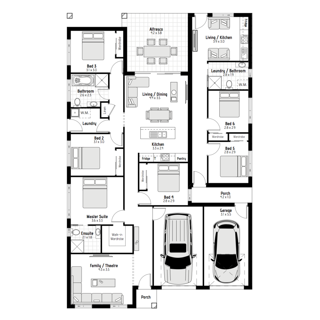 Build A House With Granny Flat Australia Meridian Homes